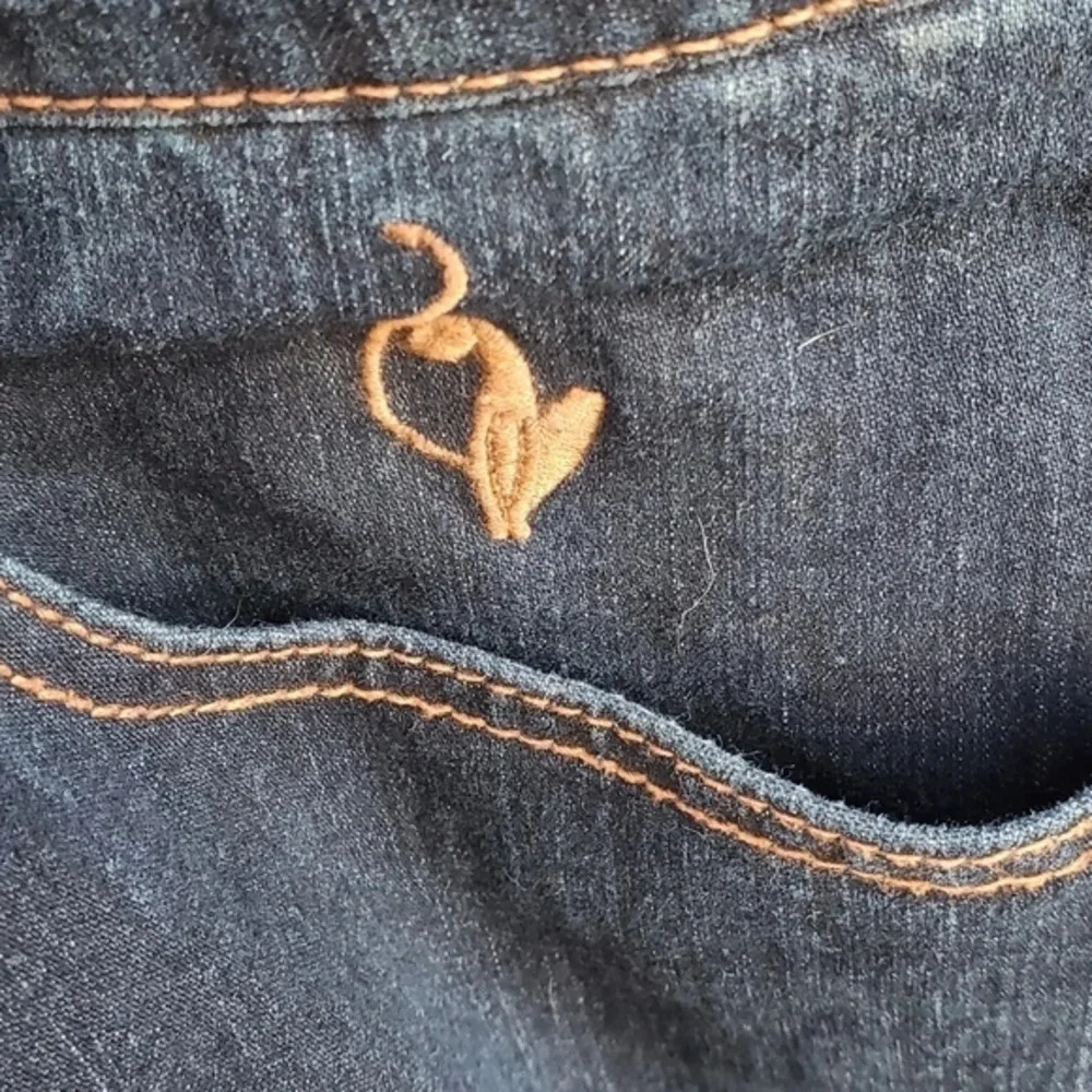 Baby Phat Y2K Bootcut Jeans Size 20 Plus Size Dark Wash Logo Pocket Denim